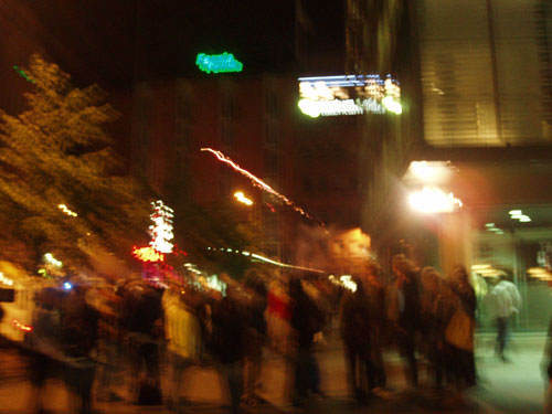 Ilotulitusta. Kuva Mari Lehtinen.