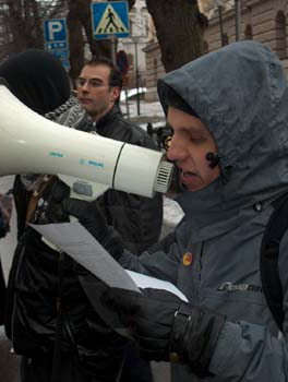 Kuva mielenosoituksesta